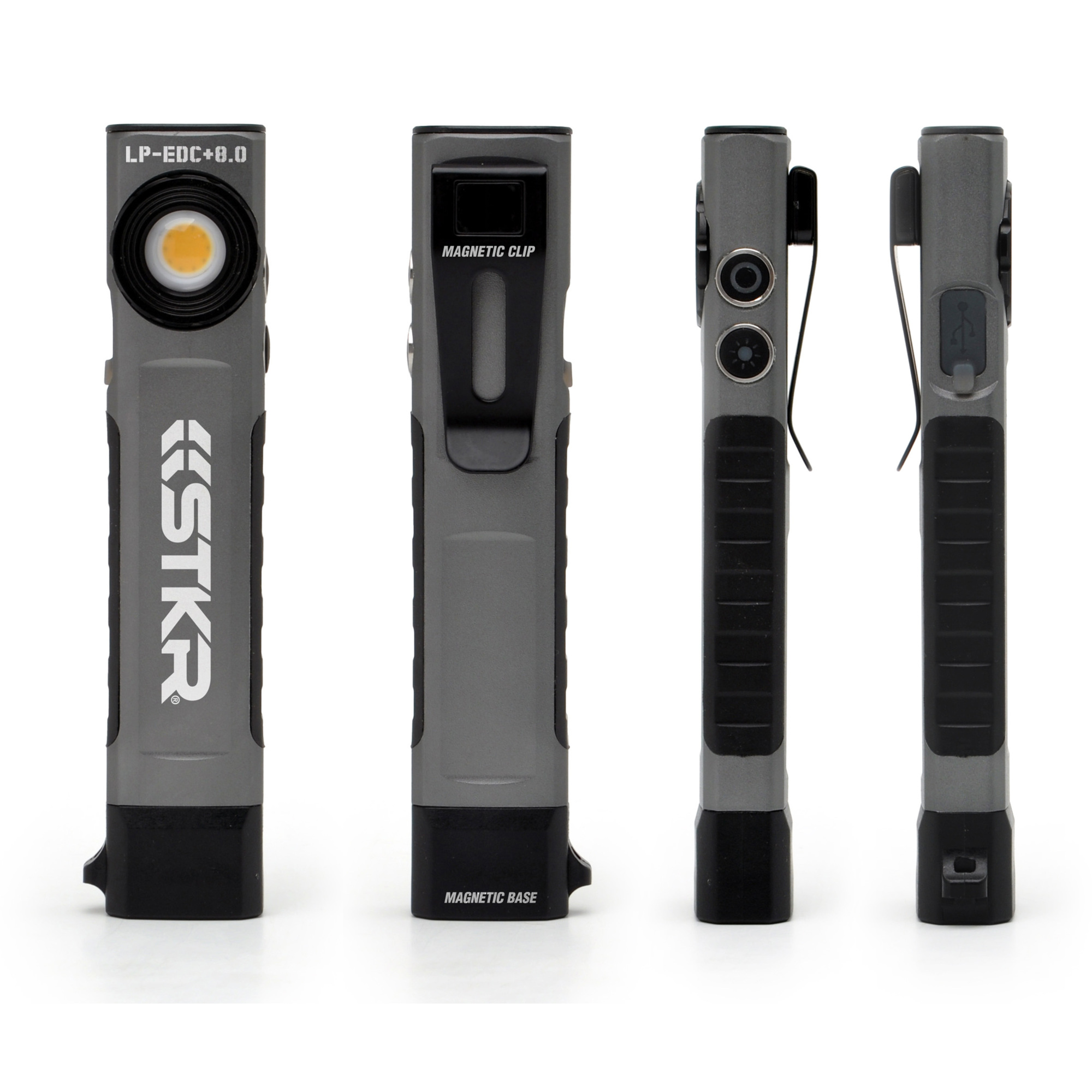 STKR Concepts LP-EDC 8.0+ Spotlight and Flood Flashlight - 800 Lumens, LED, Dual Beam, Model# 14270